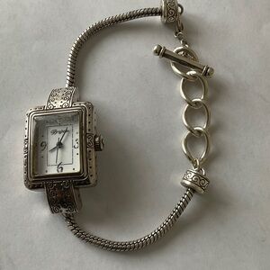 Brighton Silver Plated  Charm Bracelet Watch